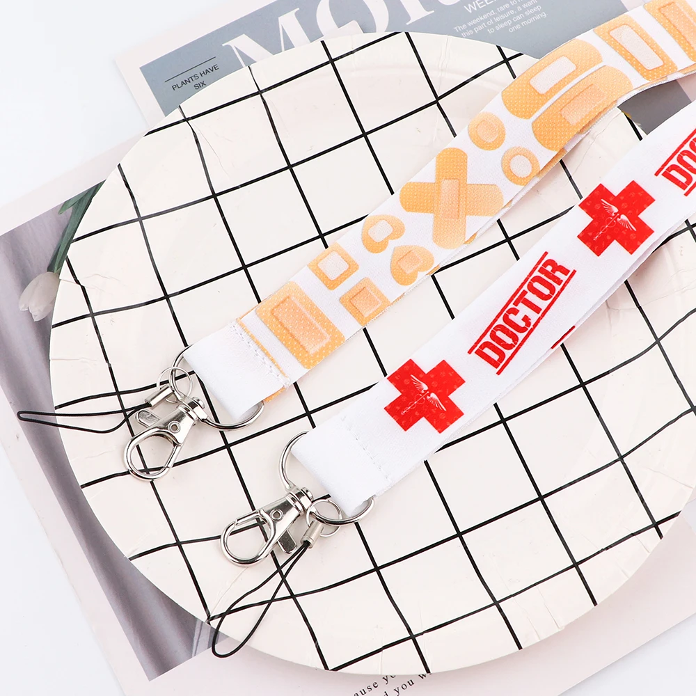 ER408 Медицинский красный крестообразный ремешок для помощи шнурок удостоверения