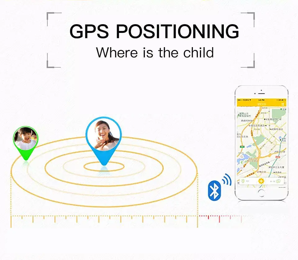 Детские часы с GPS позиционированием интеллектуальное устройство для экстренного