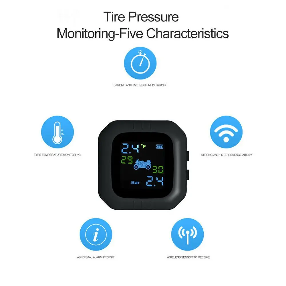 Система контроля давления в шинах TPMS умная Предупреждение Нга с USB зарядкой и 2