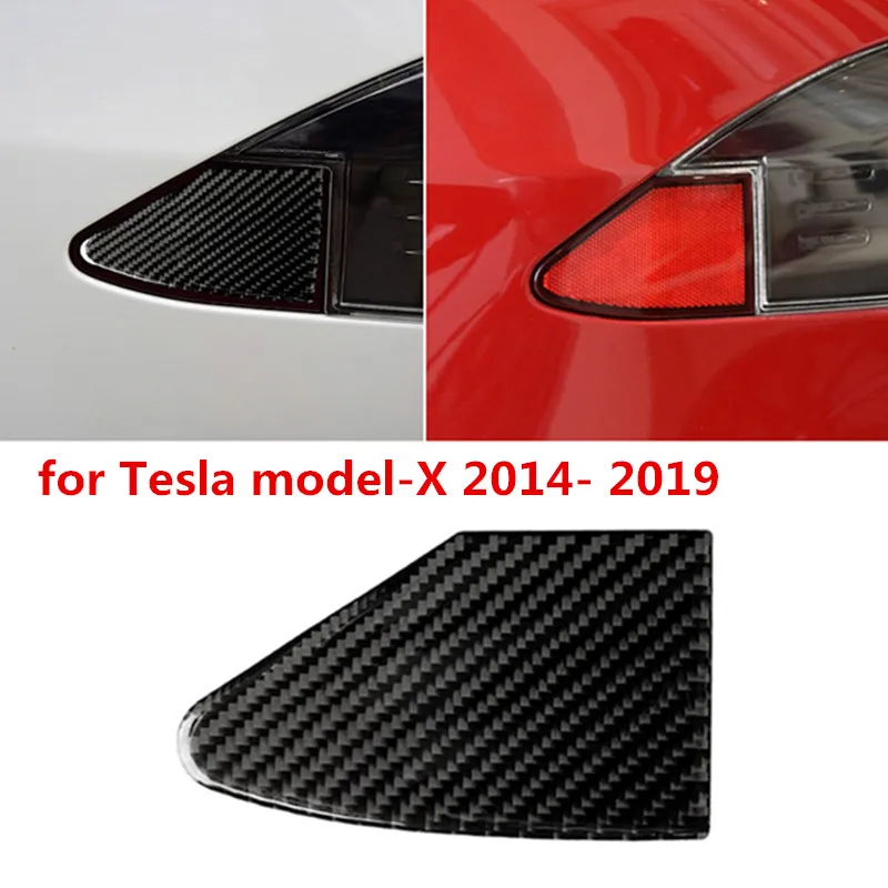 

Car Decoration Charge Port Door Cover Panel Sticker Overlay Decal Fit for Tesla Model-X 2014- 2019 Carbon Fiber
