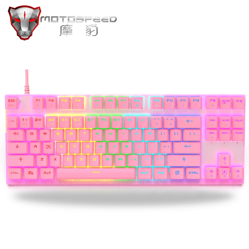 2021 оригинальная игровая механическая клавиатура Motospeed CK82 RGB светодиодный Ной