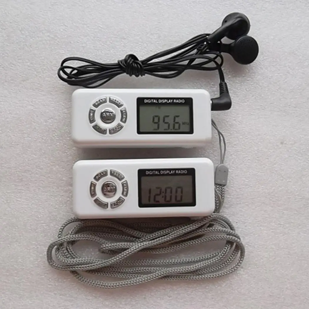 Цифровое радио FM Частотный цифровой дисплей 3V lcd 85dB 30g 88-108 MHZ Экран один щелчок