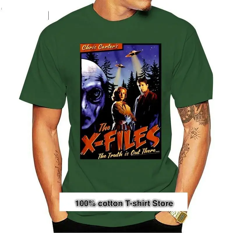 

Camiseta de la serie x-lives de ciencia ficción, cartel Vintage, S-3xl de algodón negro, Hipster, fresca, cuello redondo