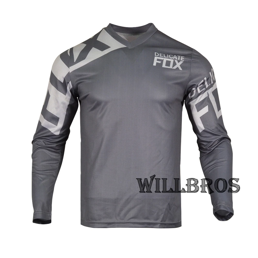 

New One Delicate Fox Mountain Bicycle Offroad Racing Jersey Motocross Motorcycle Long Sleeve Mens