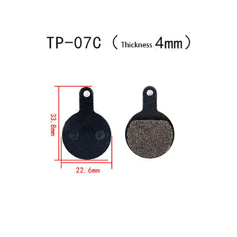 TP-07C 1 пара(2 шт.) MTB велосипедный велосипед велосипедные дисковые Тормозные колодки полуметаллические тормозные колодки для SHIMANO SRAM AVID HAYES TEKTRO Magura Formula - Цвет: TP-07C