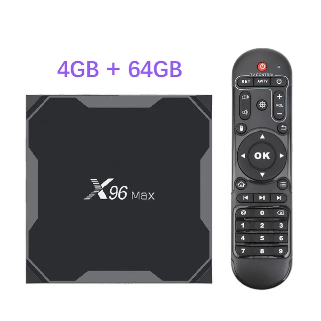 4GB 64GB TV Box X96 MAX Android 9,0 ТВ приставка DDR4 4 Гб 64 Гб четырехъядерный процессор Amlogic S905X2 2,4G и 5 ГГц Wifi 1000 м H.265 4 к смарт медиаплеер телеприставка - Цвет: 4GB 64GB TV Box