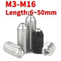 m3 m4 m5 m6 m8 m10 m12 black grade 12 9 304 stainless steel hex socket allen spring ball plunger grub point set screw bolt