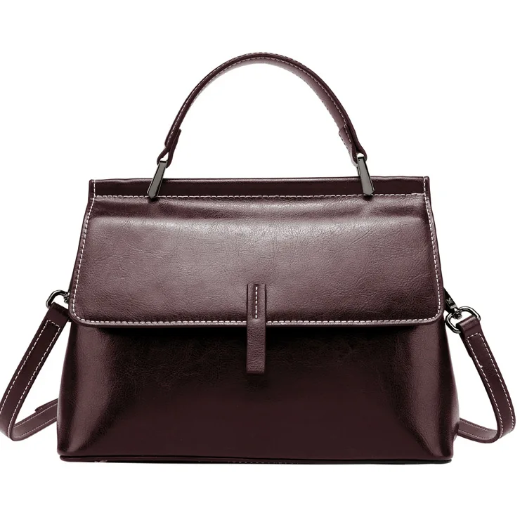 

2019 New Leather Ladies Shoulder Bag Fashion European and American Style Leather Handbag