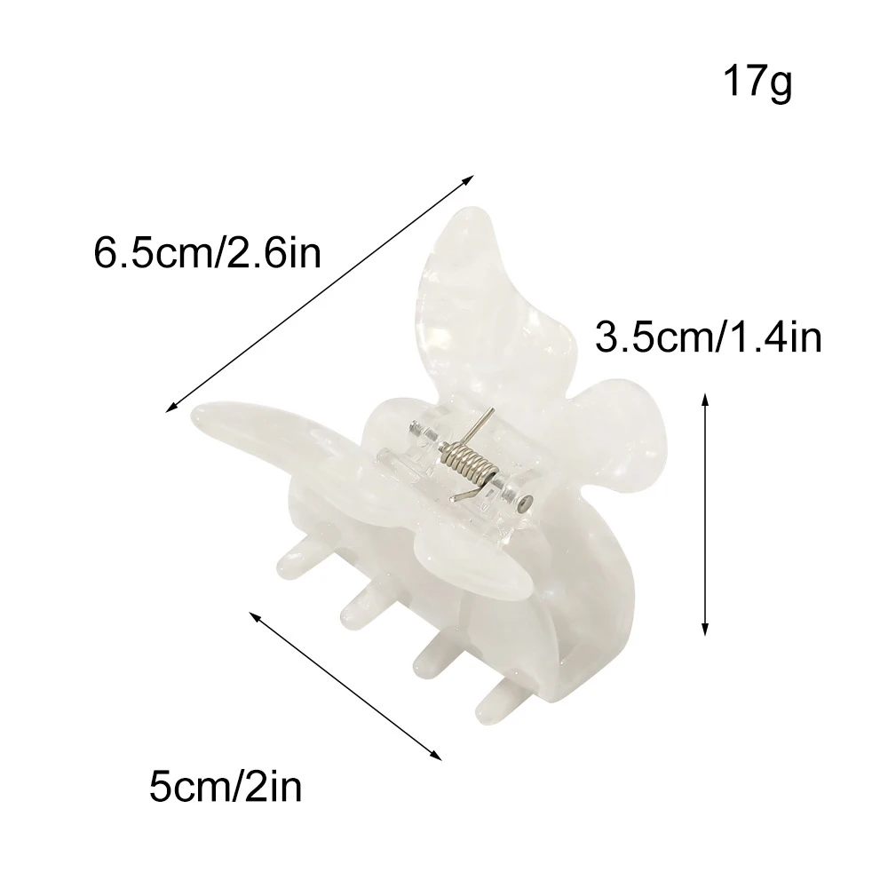 

Hair Claw Sweet Fairy Butterfly Hairpin Clip Fashion Gradient Tie-Dye Colored Barrettes Accessories for Women Girls Styling Tool