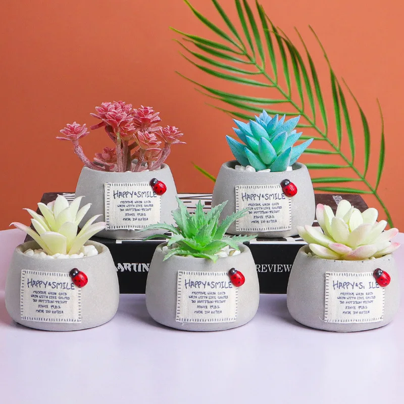 

Fake Flower Simulation Multi Meat Potted Plant Decoration For Living Room Office Desk Surface Decoration Simulation Green Plant