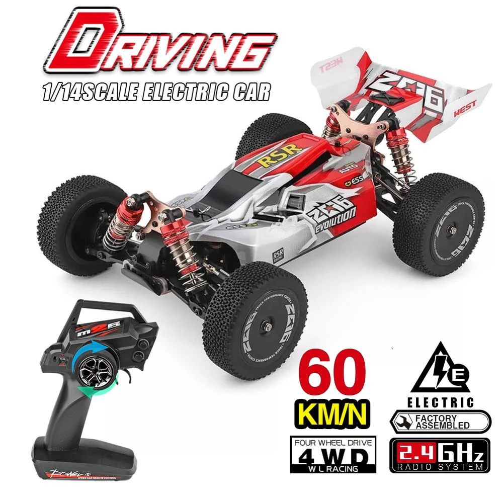 

Wltoys XK 144001 1:14 RC Car 60km/h High Speed RC Racing Car 2.4GHz RC Buggy 4WD Electric Off-Road Drift Abosber Car Red/Green