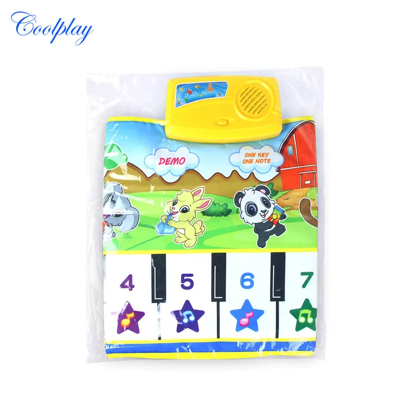 

Cp2371 Audio Instrument Button Blanket Foreign Trade Hot Selling English Piano Blanket Children's Educational Music Blanket