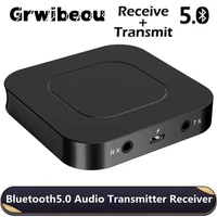 2 in 1 blue tooth 5 0 receiver transmitter wireless audio adapter portable bt 5 0 audio converter rxtx mode for tv car computer