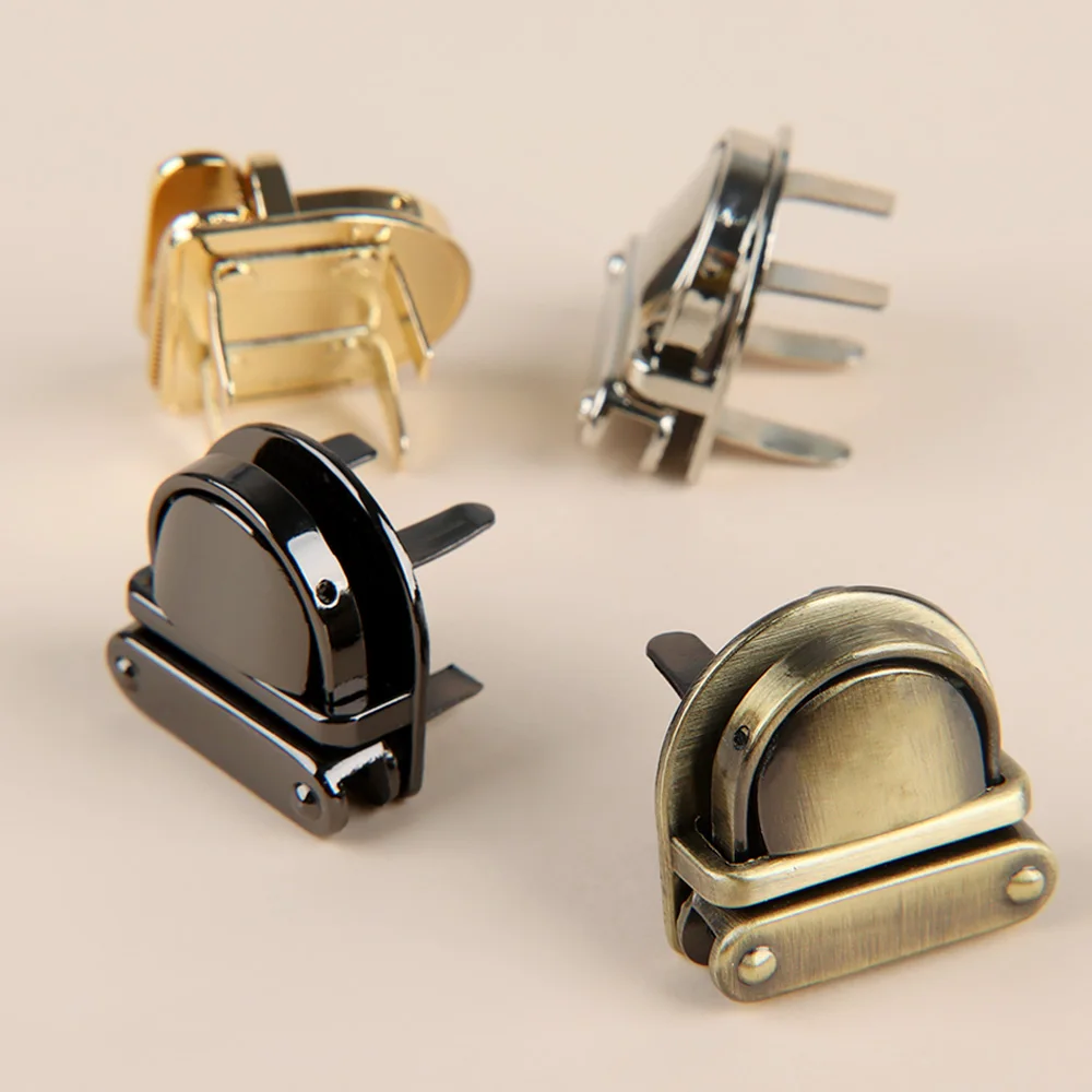 1 pc Metal Clasp Turn Lock Twist Lock for DIY Handbag Bag Purse Hardware Closure Bag Parts Accessories