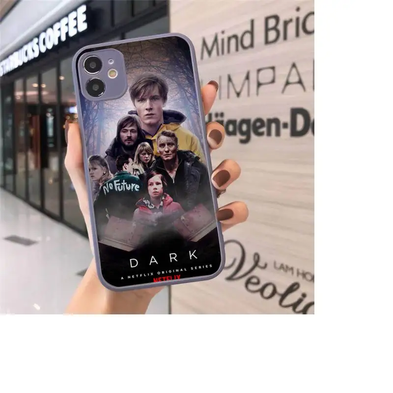 

Best Sellers netflix Dark Phone Case Matte Transparent for iPhone 7 8 11 12 s mini pro X XS XR MAX Plus cover funda