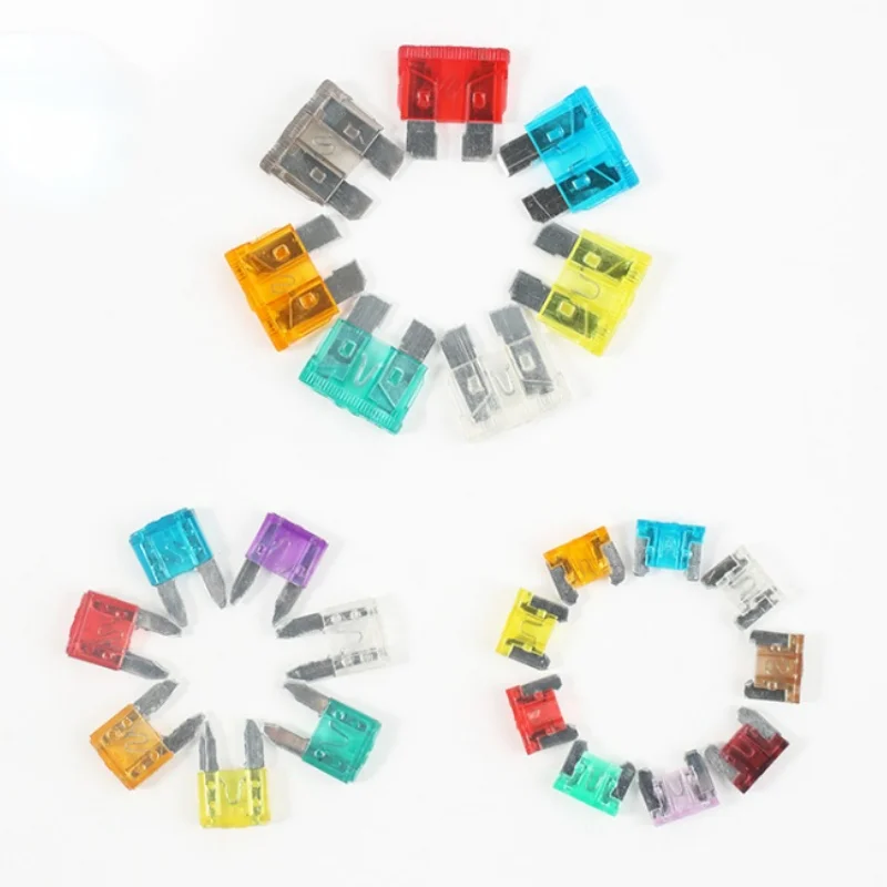 

10/30/50 Pcs Car Fuse Mini Small Medium Car Fuse 5A 7.5A 10A 15A 20A 25A 30A 35A 40A Ampere Clip Fuse Suitable for Car Truck