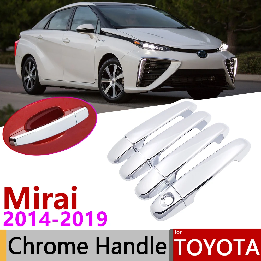 Для Toyota Mirai JPD10 2014 ~ 2019 хромированная крышка внешней дверной ручки автомобильные