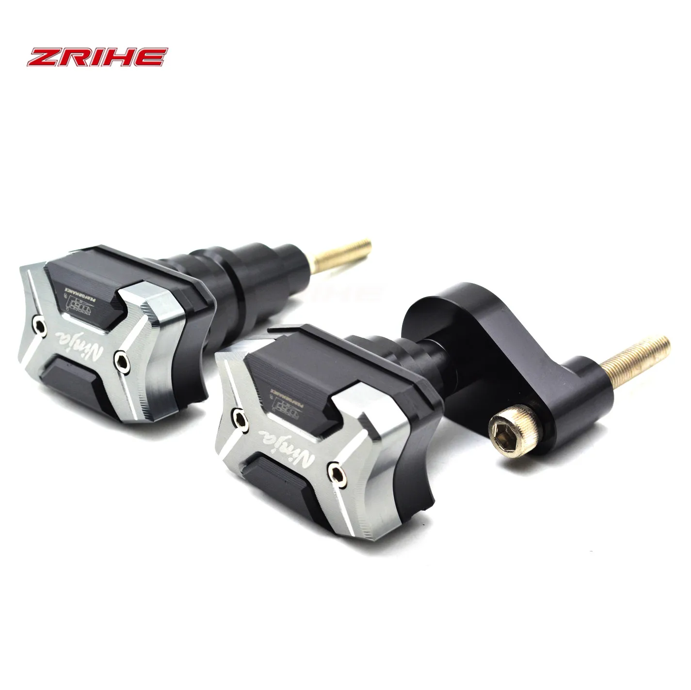 С логотипом ninja Мотоцикл с ЧПУ алюминиевая рама Краш колодки корпус двигателя