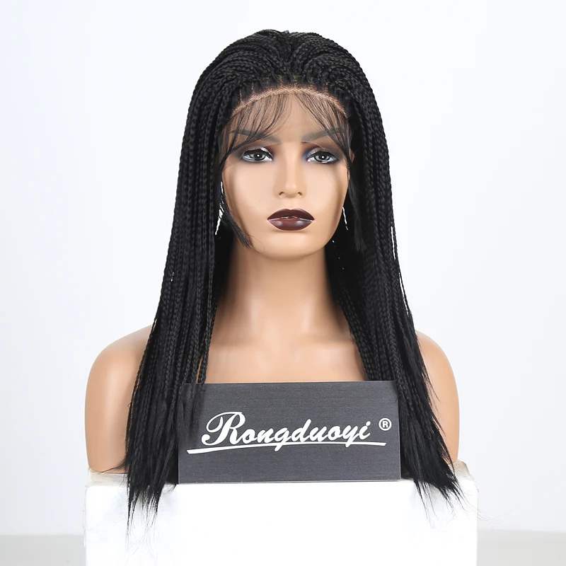 RONGDUOYI 1b # цветные синтетические плетеные кружевные передние парики для женщин