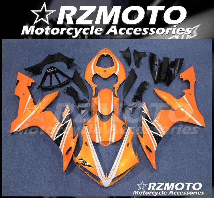 

Инъекций Новый из АБС-пластика для мотоцикла весь обтекатели комплект подходит для YZF-R1 2004 2005 2006 04 05 06 R1 обтекатель комплект оранжевого цвета