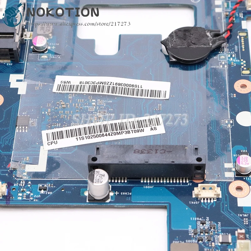NOKOTION новая материнская плата для ноутбука Lenovo Ideapad G510 11S90003691 VIWGQ /GS LA-9642P UMA DDR3 |