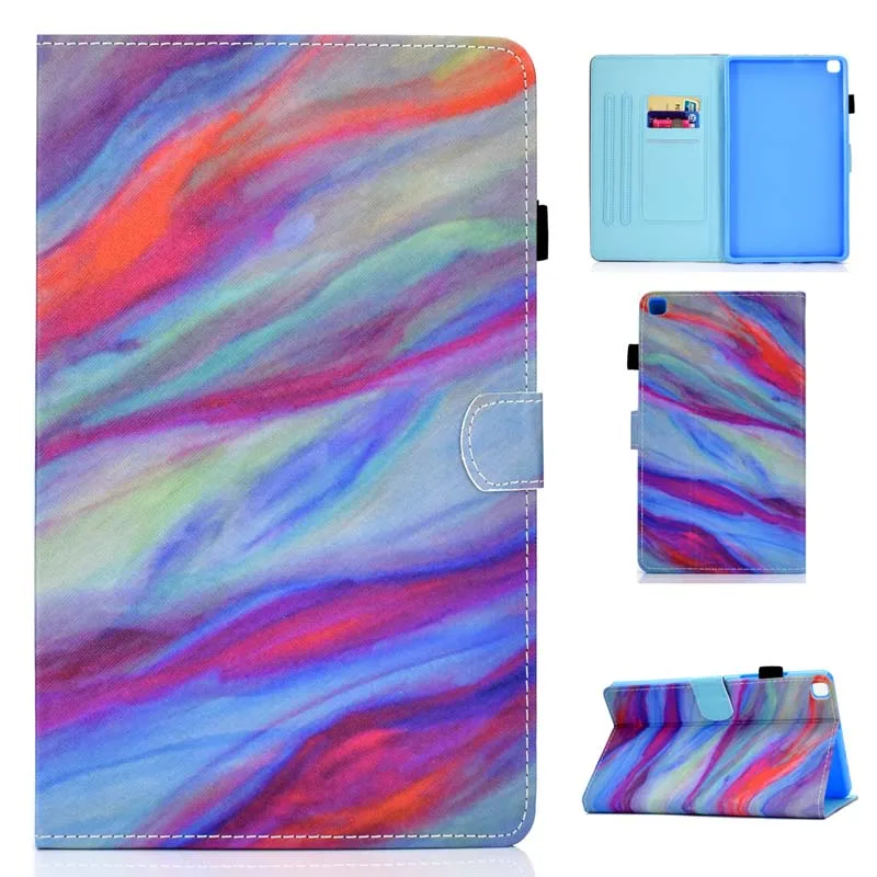 Case Кожаный захлопывающийся Чехол-книжка с подставкой для чехол Funda Обложка, чехол для Samsung Galaxy Tab A 8,0 SM-T290 SM-T295 SM-T297 T290 T295 планшет Coque - Цвет: Case