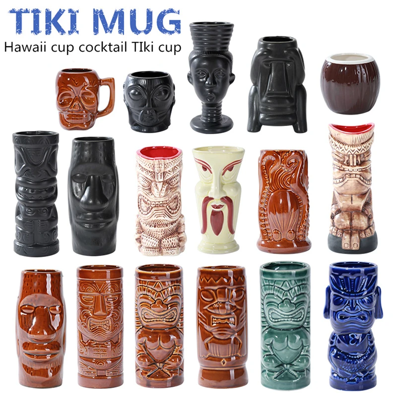 Американский стиль Гавайские тики кружка индийский идол тотемная статуя череп