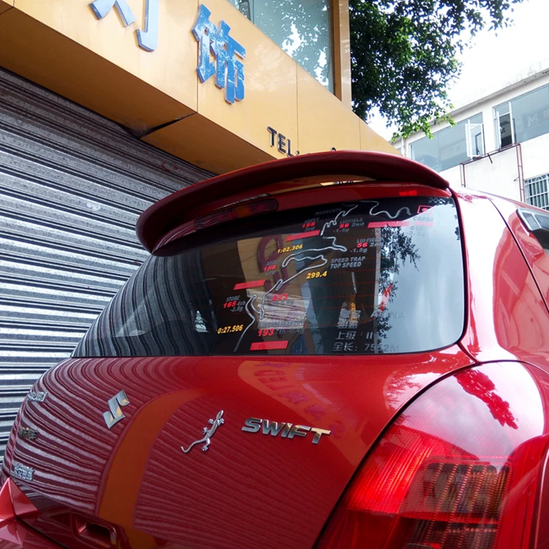 Для Suzuki Swift спойлер 2006-2015 высокое качество ABS Материал автомобильное заднее крыло