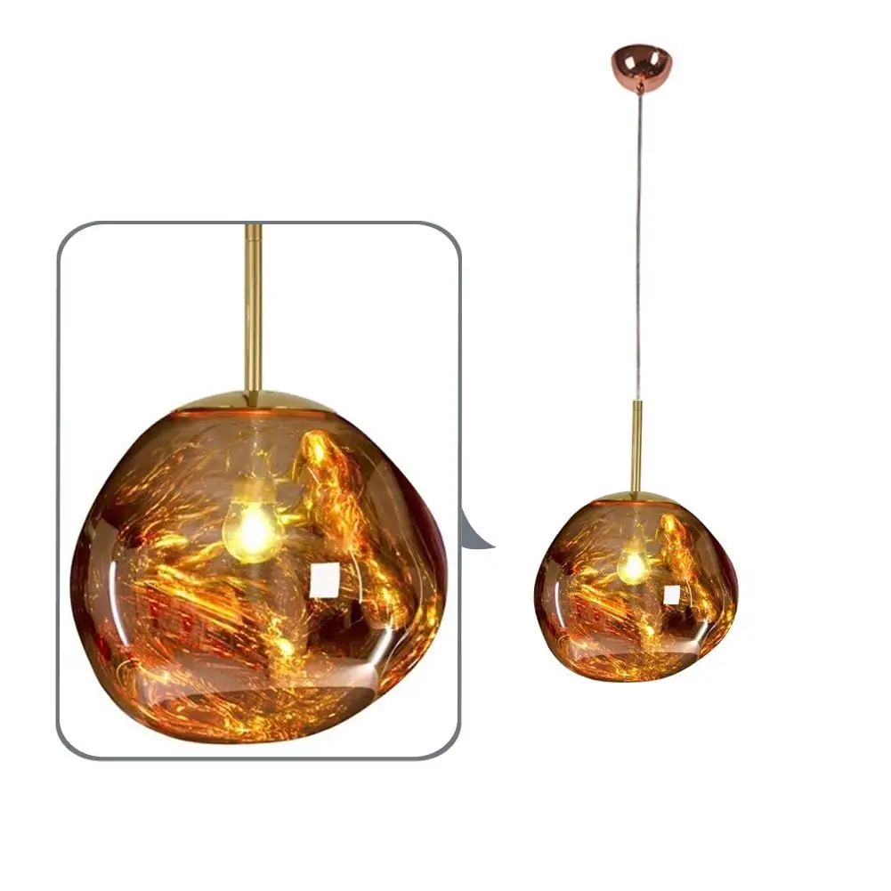 

110-265V 20cm Modern Lava Chandelier Pendant Light Ceiling Lamp For Dining Room Gold/silver/burgundy