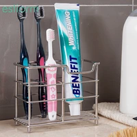 bathroom toothbrush and toothpaste holderstainless steel stand for electric toothbrushtoothbrush organizer tooth brush holder