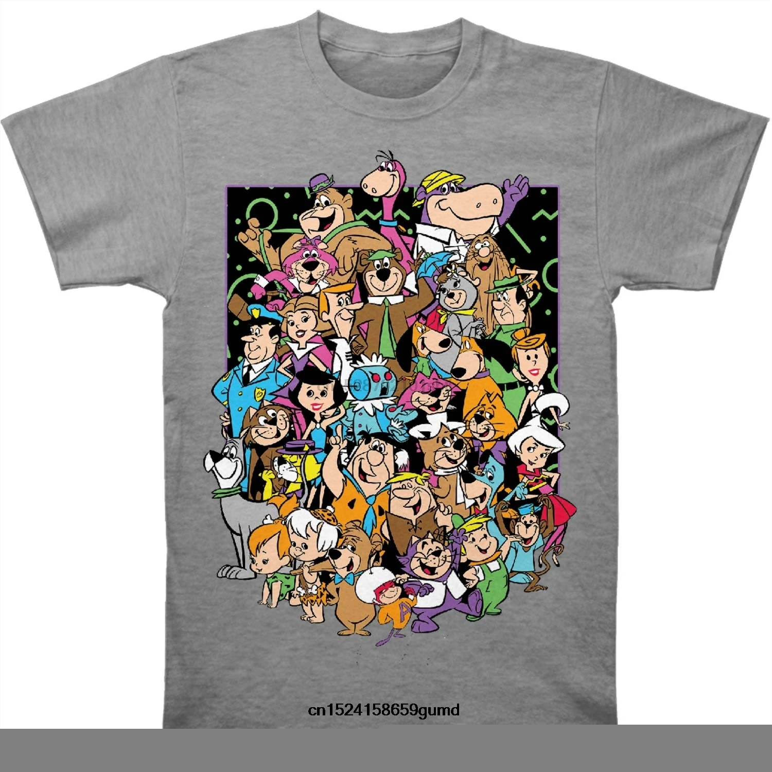 

Забавная Мужская футболка, Мужская Необычная футболка с коллажем Ханны Барберы