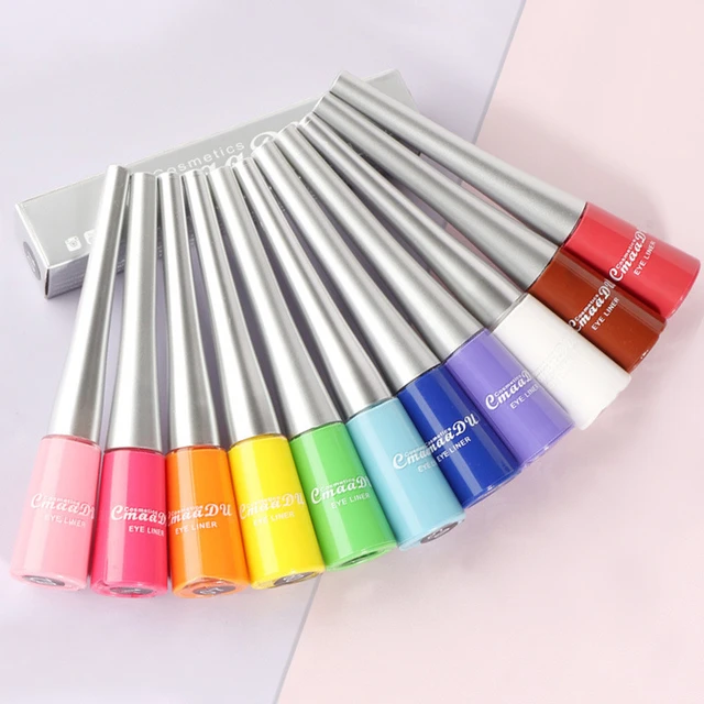 17 Colors Neon Liquid Eyeliner Pencil Waterproof Colorful Blue Green Yellow White Eye Liner Pen Women Makeup Eyes Cosmetics 4