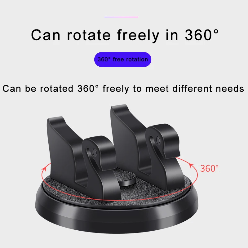 

Auto Phone GPS Holder Stand Black Mobile Phone Holder 360 Rotatable Navigation Bracket Universal Car Phone Stand Hold