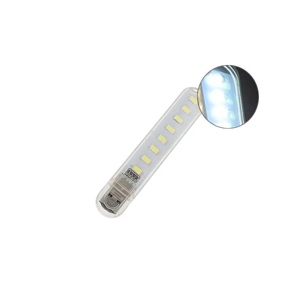 Мини 3LED 8LED USB 5V светодиодный Ночной светильник Настольная лампа для чтения книг