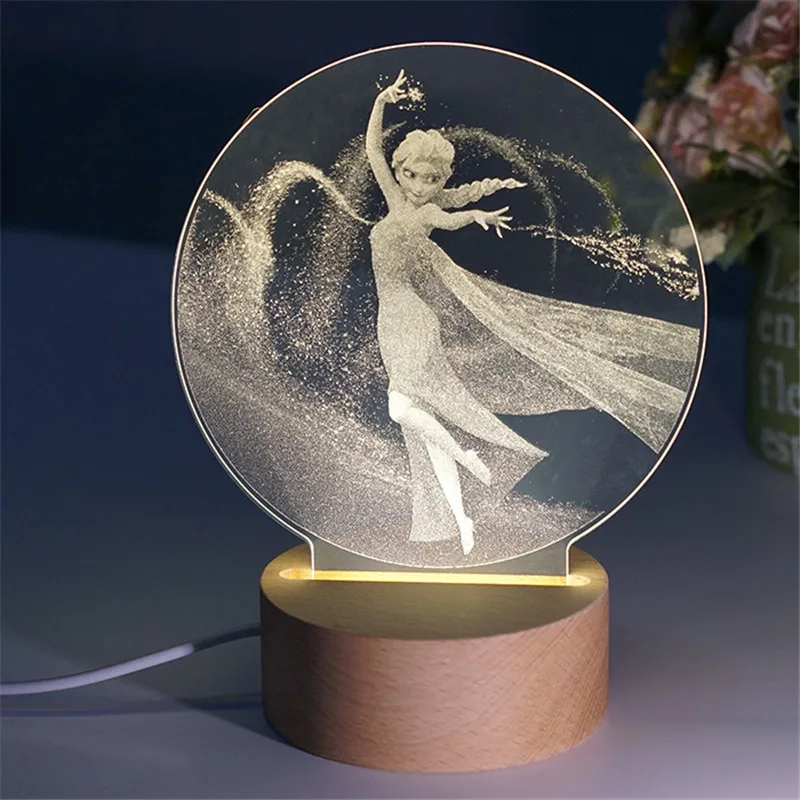 Новый милый мультяшный светодиодный 3d ночник детская настольная лампа для сна