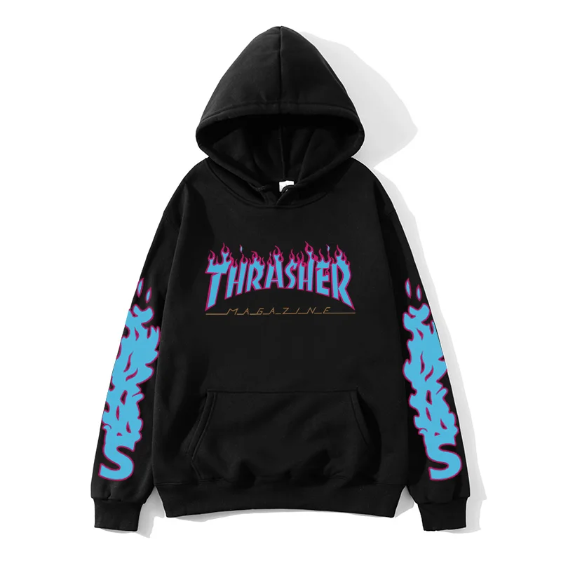 

Men's 2021 Fashion Trend New Printed Solid Color Hoodie Tops Men's Casual Pullover Outdoor Sweatshirt Tops
