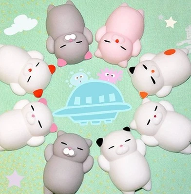 4 шт./лот милая мягкая игрушка для снятия стресса игрушки Kawaii в виде кота детей