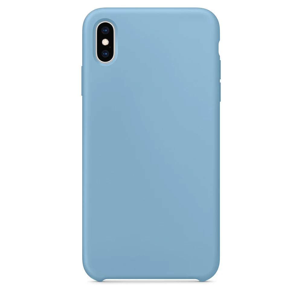 Cornflower Роскошный официальный силиконовый чехол для телефона с логотипом для Apple iPhone 7 8 6 s 6S Plus чехол для iPhone XR X XS 11 Pro Max получехол iPhone 6Plus 6sPlus 7Plus 8Plus XSMAX 11ProMax 11Pro LOGO - Цвет: Cornflower