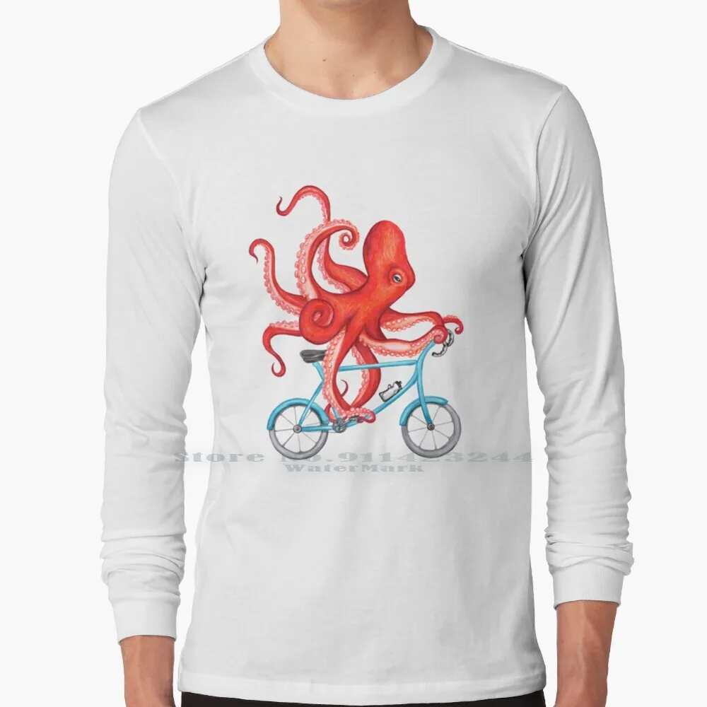 Велосипедный осьминог 100% хлопок Фотофон рисунок Amelie legко велосипедный Осьминог