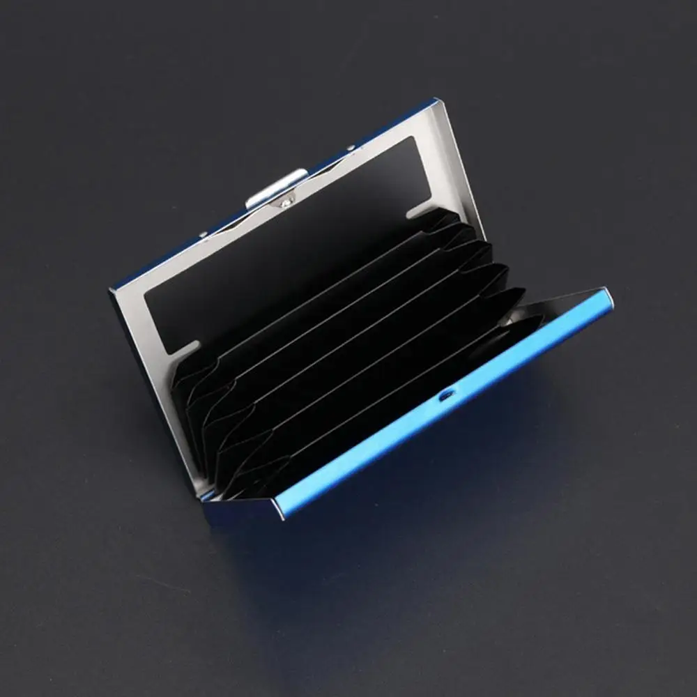 1 шт. повседневный чехол для визиток из нержавеющей стали алюминиевый держатель