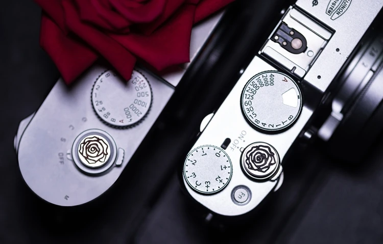 Оригинальная Серебряная+ латунная кнопка спуска затвора для камеры Fujifilm X100F XPRO2 XE3 XT3/X10/X20/X30 Leica M1/M2
