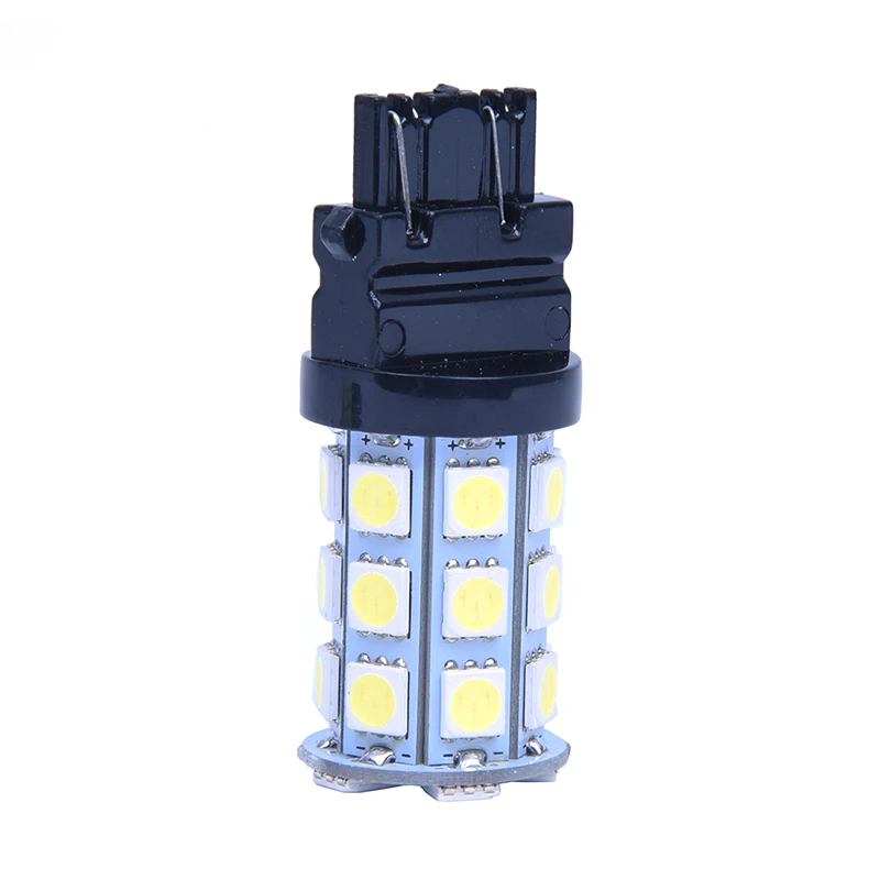 2x T25 W21/5 W 3157 7443 XE NON белый 27 5050 SMD светодиодный ная лампа 12V для автомобиля|Передние
