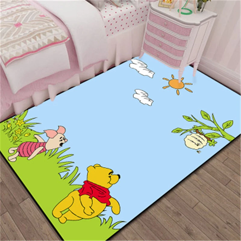 

Мультяшный 3D коврик для двери Винни, детский игровой коврик для мальчиков и девочек, кухонный коврик для спальни, коврик для ванной комнаты, ...