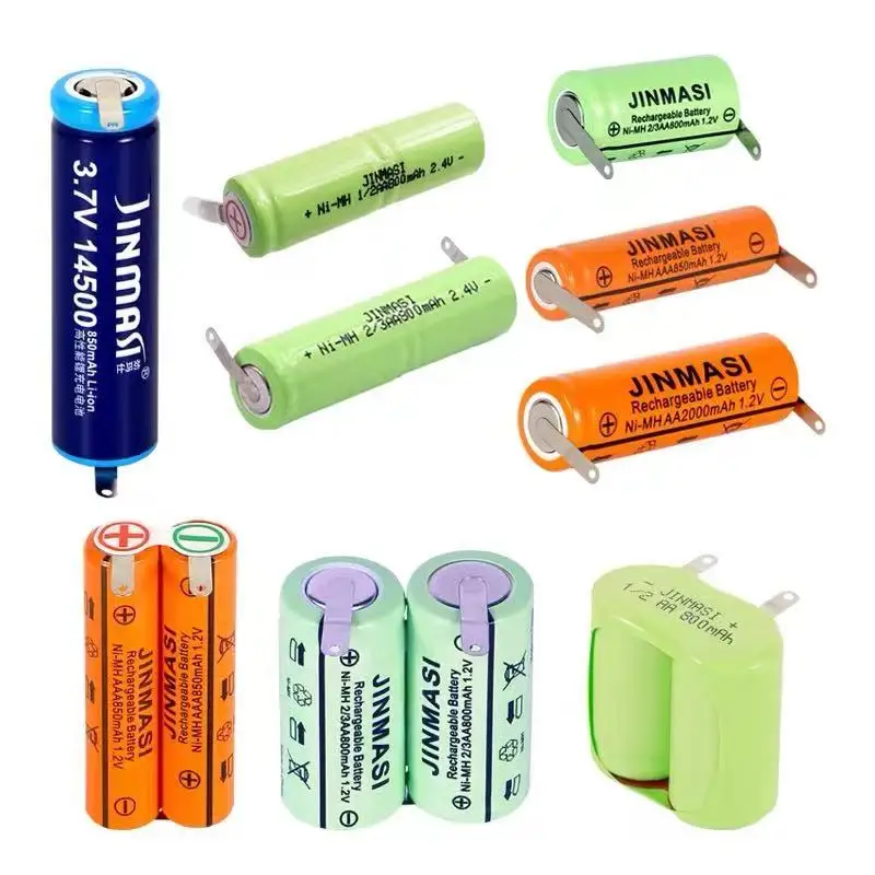 buy more will cheap 5PCS NI-MH 2 / 3aaa500mah 1.2V Superman razor flashlight electric baton 3.6V rechargeable battery brand new images - 6