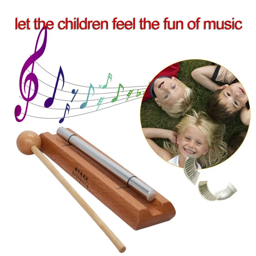 Изысканный однотональный ударный инструмент с молотком orff World детская