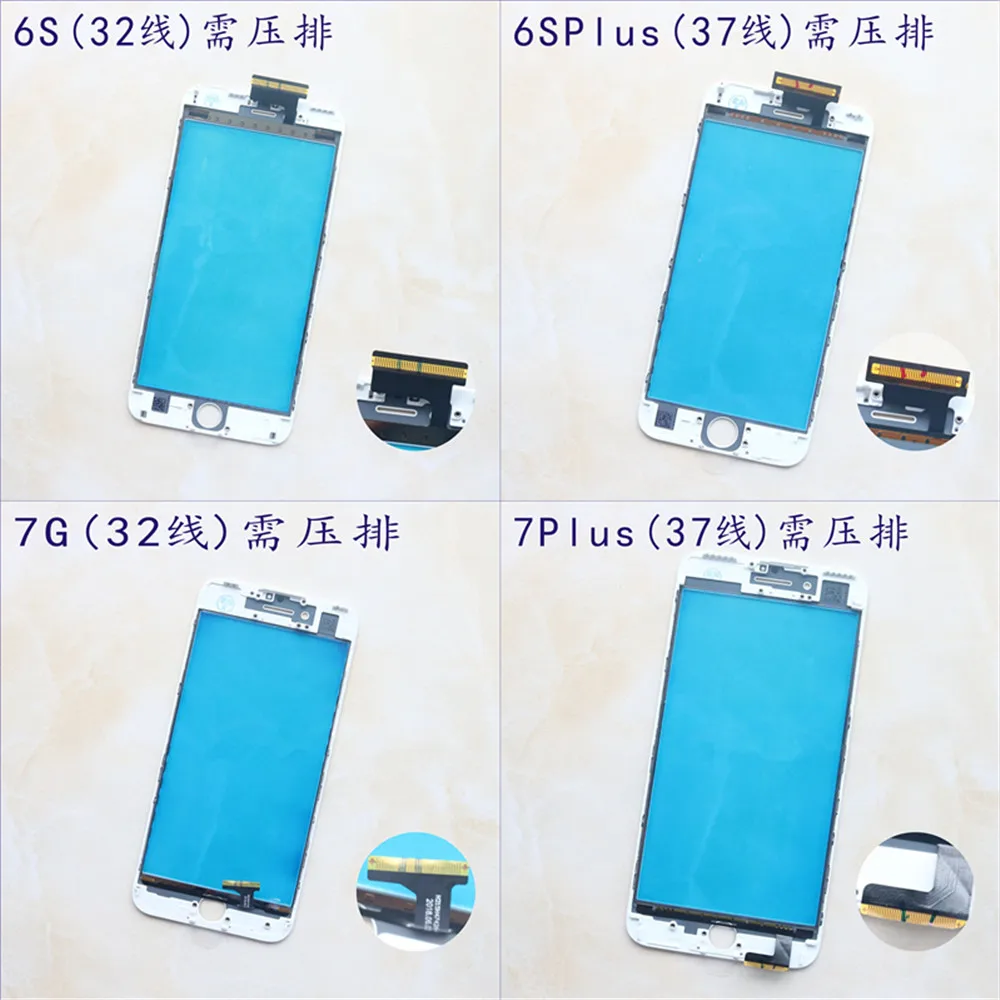 Дигитайзер сенсорного экрана с рамкой для iPhone 6 6S 7 7G 7P 8 Plus сенсорная Передняя
