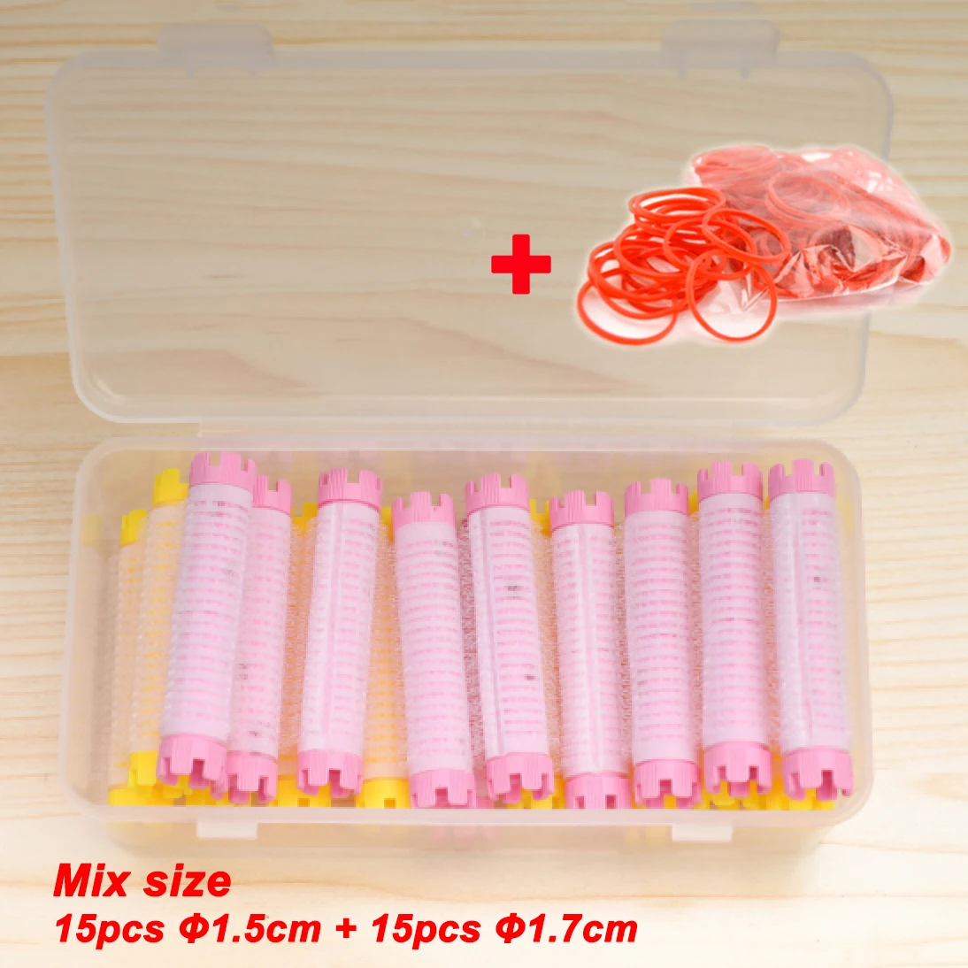 Small size 30 шт. пушистые корни для волос ролики и прорезиненные резинки пакет 3-го поколения Morgan бигуди-коклюшки набор Air Fringe взрыва бигуди для волос 1393 - Цвет: Small size