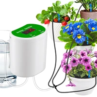 self watering planter insert indoor potted plants watering system with 1 10 day interval programmable timer automatic drip irrig