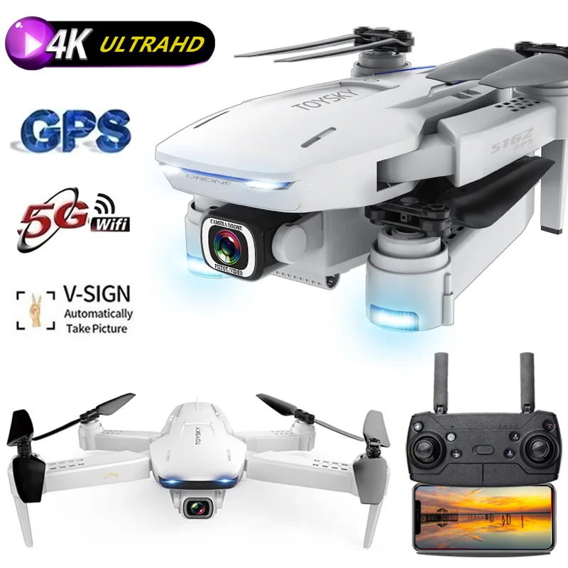 

S162 Professional GPS Folding UAV 4K HD Aerial Photography Four Axis Aircraft Long Endurance Remote Control Aircraft Drone 4k