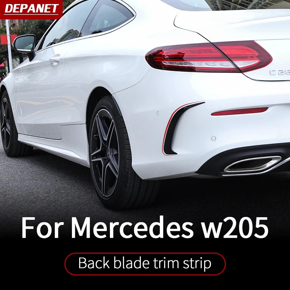 

Rear blade trim For Mercedes C w205 amg Mercedes w205 coupe mercedes w205 carbon fiber/c class accessories w205 extertior